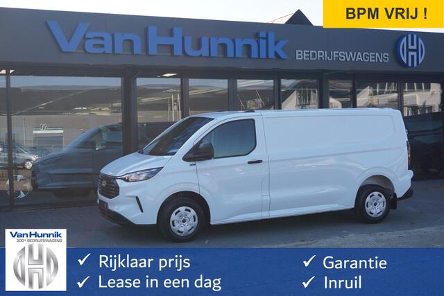 Ford TRANSIT CUSTOM 300L 136PK Trend BPM VRIJ!! 12" Sync4 Apple CP/Android A, Camera, Trekhaak!! NR. 902*