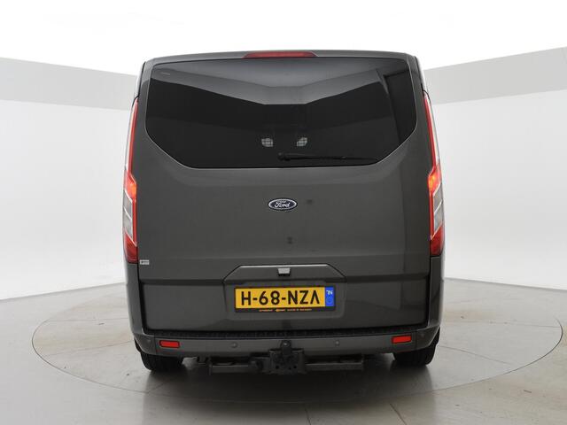 Ford TRANSIT CUSTOM 2.0 TDCI 130 PK AUT. L2H1 DUBBEL CABINE LIMITED | 2 SCHUIFDEUREN | TREKHAAK | CAMERA | STOELVERW. |