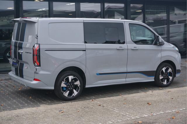 Ford TRANSIT CUSTOM 320S 2.5 PHEV Hybride 233PK DC Sport AUT BPM VRIJ!! Navi, ACC, 360° Cam, 19" LM, 2x Schuifdeur!! NR. B01*