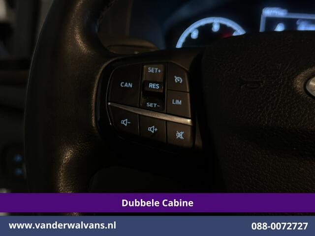 Ford TRANSIT CUSTOM 2.0 TDCI 130pk L2H1 Dubbele Cabine Euro6 Airco | 6-Zits | Camera | LED | Cruisecontrol | Trekhaak Android Auto, Verwarmde voorruit, Stoelverwarming, Parkeersensoren, Dakdragers