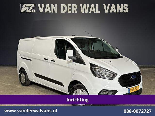 Ford TRANSIT CUSTOM 2.0 TDCI 130pk L2H1 Inrichting Euro6 Airco | Camera | 2800kg Trekhaak | LED | Android Auto Cruisecontrol, Verwarmde voorruit, Stoelverwarming, Parkeersensoren, Bijrijdersbank
