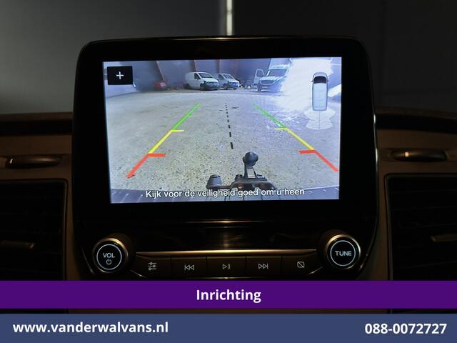 Ford TRANSIT CUSTOM 2.0 TDCI 130pk L2H1 Inrichting Euro6 Airco | Camera | 2800kg Trekhaak | LED | Android Auto Cruisecontrol, Verwarmde voorruit, Stoelverwarming, Parkeersensoren, Bijrijdersbank