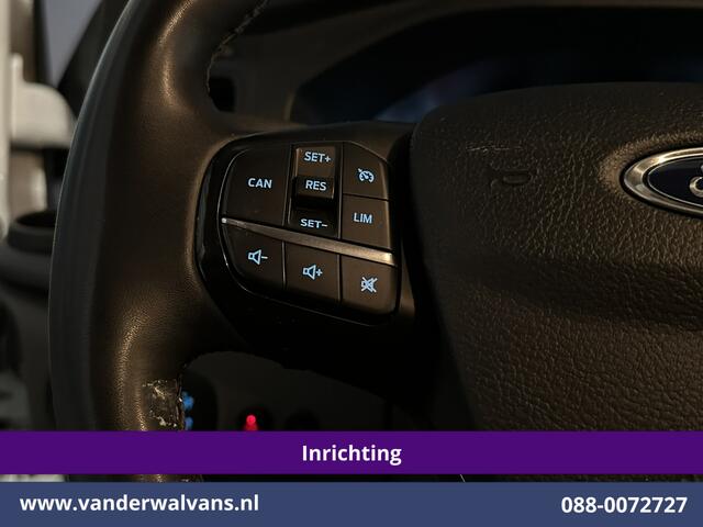 Ford TRANSIT CUSTOM 2.0 TDCI 130pk L2H1 Inrichting Euro6 Airco | Camera | 2800kg Trekhaak | LED | Android Auto Cruisecontrol, Verwarmde voorruit, Stoelverwarming, Parkeersensoren, Bijrijdersbank