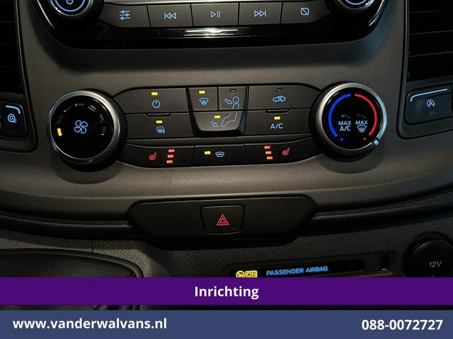 Ford TRANSIT CUSTOM 2.0 TDCI 130pk L2H1 Inrichting Euro6 Airco | Camera | 2800kg Trekhaak | LED | Android Auto Cruisecontrol, Verwarmde voorruit, Stoelverwarming, Parkeersensoren, Bijrijdersbank
