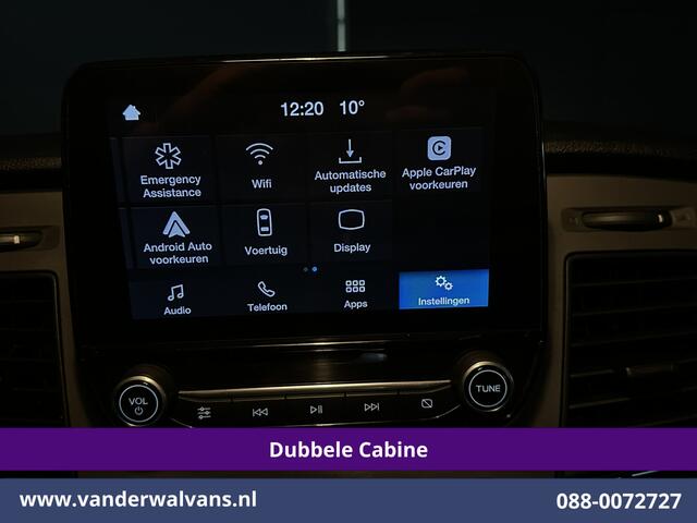 Ford TRANSIT CUSTOM 2.0 TDCI 170pk L2H1 Dubbele Cabine Euro6 Airco | 5-Zits | 2x Zijdeur | Camera | LED Apple Carplay, Android Auto, Cruisecontrol, Parkeersensoren, Stoelverwarming, Verwarmde voorruit 2800kg trekvermogen
