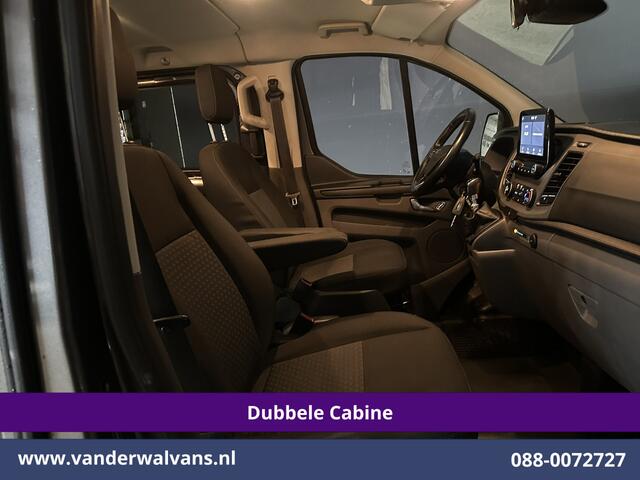 Ford TRANSIT CUSTOM 2.0 TDCI 170pk L2H1 Dubbele Cabine Euro6 Airco | 5-Zits | 2x Zijdeur | Camera | LED Apple Carplay, Android Auto, Cruisecontrol, Parkeersensoren, Stoelverwarming, Verwarmde voorruit 2800kg trekvermogen