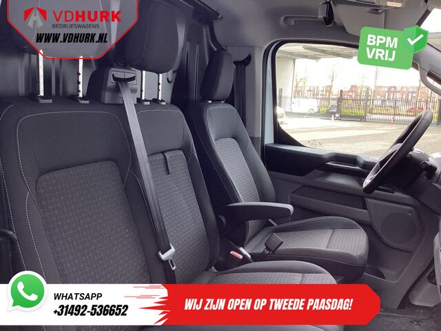 Ford TRANSIT CUSTOM E-Transit Trend 65 kWh 330 km WLTP Garantie t/m 2029/ LED/ Standkachel/ Snellader/ 2.3t Trekverm./ Stuurverw./ Stoelverw./ Carplay/ Camera/ PDC/ Cruise
