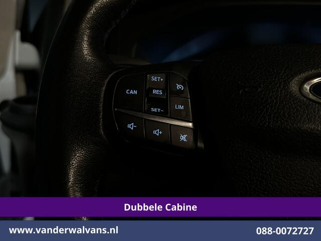 Ford TRANSIT CUSTOM 2.0 TDCI 131pk L2H1 Dubbele Cabine Euro6 Airco | 6-Zits | LED | Cruisecontrol | Parkeersensoren Achterklep, 2800kg trekvermogen