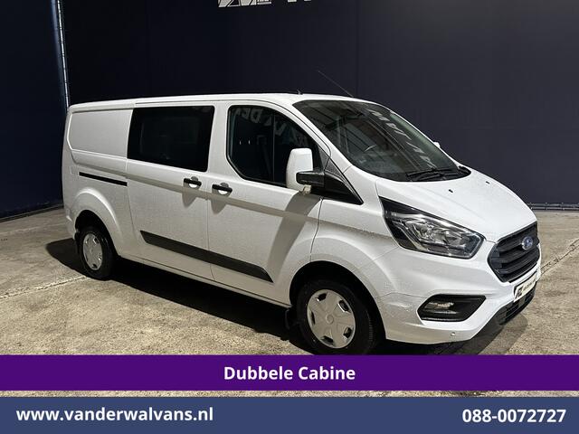 Ford TRANSIT CUSTOM 2.0 TDCI 131pk L2H1 Dubbele Cabine Euro6 Airco | 6-Zits | LED | Cruisecontrol | Parkeersensoren Achterklep, 2800kg trekvermogen
