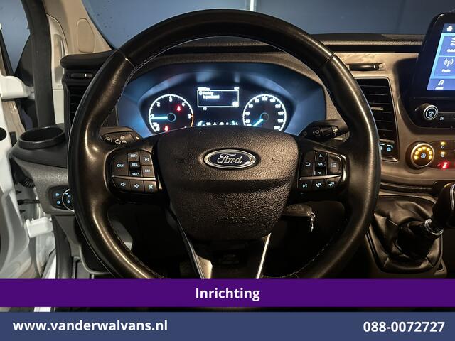 Ford TRANSIT CUSTOM 2.0 TDCI L1H1 Inrichting Euro6 Airco | Camera | LED | Cruisecontrol | Stoelverwarming | 2500kg Trekhaak Verwarmde voorruit, Parkeersensoren, Bijrijdersbank