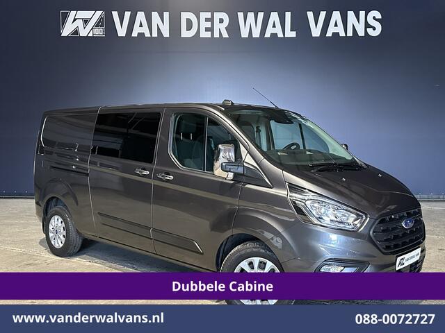Ford TRANSIT CUSTOM 2.0 TDCI 170pk L2H1 Dubbele Cabine Euro6 Airco | 5-Zits | Camera | LED | Cruisecontrol | 2800kg Trekhaak Stoelverwarming, Verwarmde voorruit, Parkeersensoren