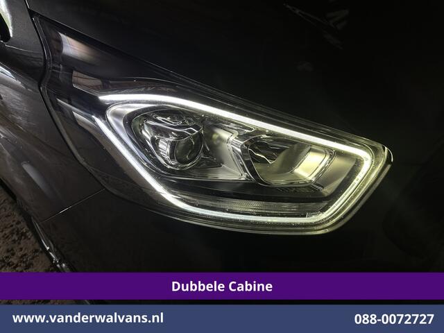Ford TRANSIT CUSTOM 2.0 TDCI 170pk L2H1 Dubbele Cabine Euro6 Airco | 5-Zits | Camera | LED | Cruisecontrol | 2800kg Trekhaak Stoelverwarming, Verwarmde voorruit, Parkeersensoren
