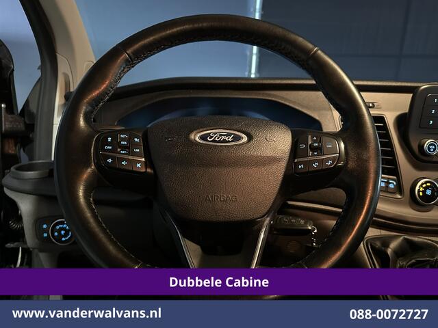 Ford TRANSIT CUSTOM 2.0 TDCI 170pk L2H1 Dubbele Cabine Euro6 Airco | 5-Zits | Camera | LED | Cruisecontrol | 2800kg Trekhaak Stoelverwarming, Verwarmde voorruit, Parkeersensoren