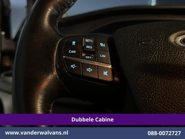 Ford TRANSIT CUSTOM 2.0 TDCI 170pk L2H1 Dubbele Cabine Euro6 Airco | 5-Zits | Camera | LED | Cruisecontrol | 2800kg Trekhaak Stoelverwarming, Verwarmde voorruit, Parkeersensoren