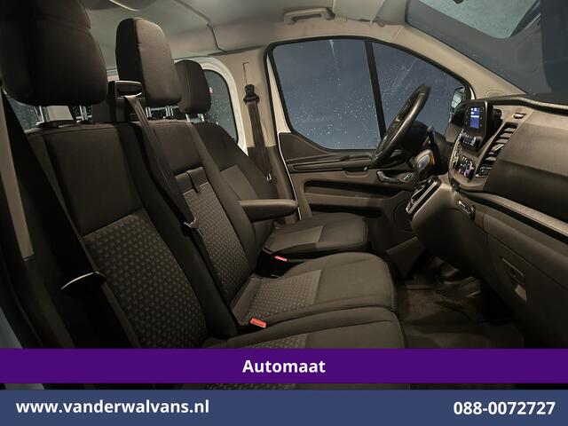 Ford TRANSIT CUSTOM 1.0 EcoBoost Hybride Automaat L1H1 9 Persoons Personenbus Euro6 Prijs INCL BTW/BPM Airco | Cruisecontrol | LED Sidebars, Verwarmde Voorruit, Stoelverwarming, Parkeersensoren, Bijrijdersbank