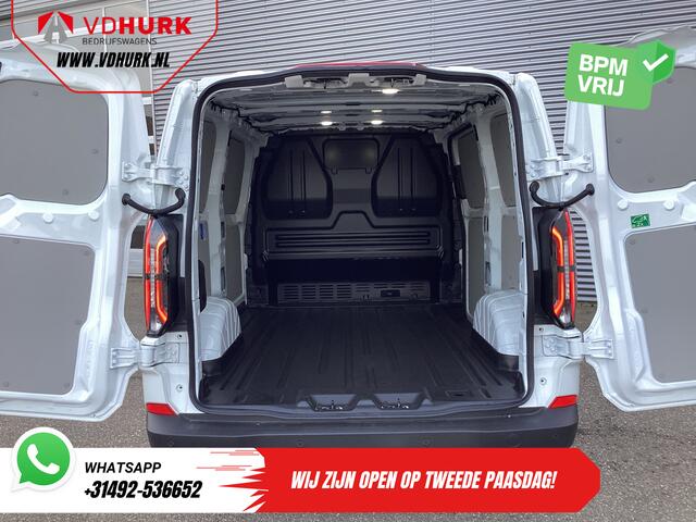 Ford TRANSIT CUSTOM E-Transit Trend 65 kWh 330 km WLTP 218 pk Garantie t/m 2027/ LED/ Standkachel/ Snellader/ 2.3t Trekverm./ Stoelverw./ Carplay/ Climate/ Camera/ PDC/ Cruise