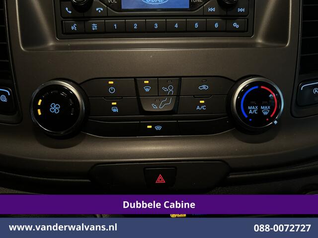 Ford TRANSIT CUSTOM 2.0 TDCI 131pk L2H1 Dubbele Cabine Euro6 Airco | 6-Zits | LED | Cruisecontrol | Verwarmde voorruit Parkeersensoren, Dakdragers