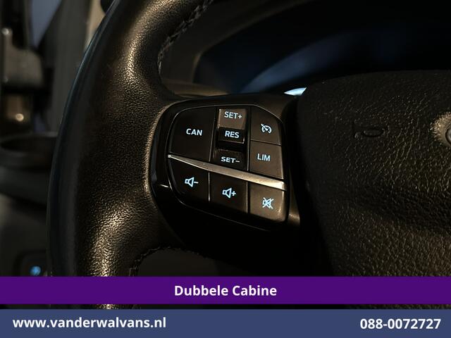 Ford TRANSIT CUSTOM 2.0 TDCI 131pk Automaat L2H1 Dubbele Cabine Euro6 Airco | 2x zijdeur | 5-Zits | Camera | Apple Carplay | LED Android Auto, Cruisecontrol, Trekhaak, Parkeersensoren, LM velgen, Leder, Stoelverwarming, Verwarmde voorruit, Sidebars, Dakdragers, Elektrisch ve