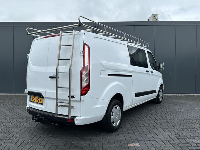 Ford TRANSIT CUSTOM 2.0 TDCI / L2H1 / DUBBEL CABINE / 1e EIG. / TREKHAAK / IMPERIAAL / CAMERA / CRUISE / 6 PERSOONS