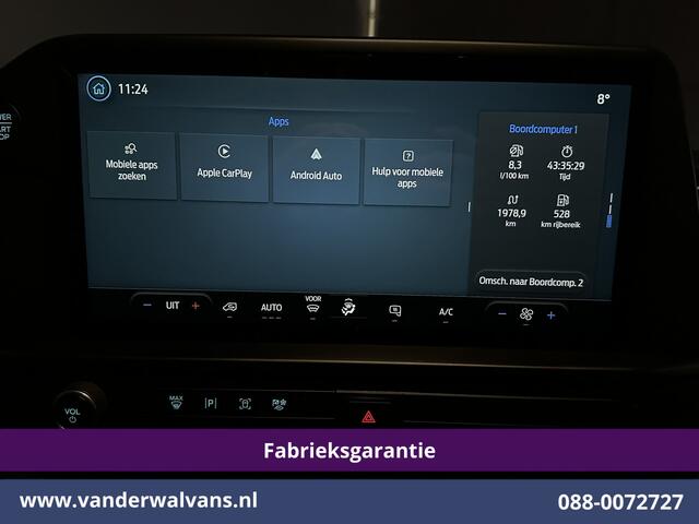 Ford TRANSIT CUSTOM 2.0 TDCI 111pk L1H1 Fabrieksgarantie Euro6 Airco | Camera | LED | Apple Carplay | Cruisecontrol Android Auto, Verwarmde voorruit, Parkeersensoren, Bijrijdersbank