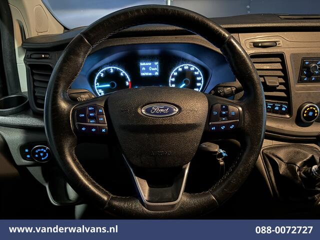 Ford TRANSIT CUSTOM 2.0 TDCI 130pk L1H1 Euro6 Airco | LED | 2500kg Trekhaak | Cruisecontrol | Verwarmde voorruit Parkeersensoren, Bijrijdersbank