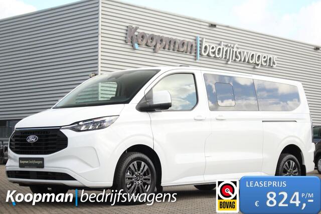 Ford TRANSIT CUSTOM 2.5 PHEV 233pk L2H1 Kombi Limited | 9-Persoons | Incl BPM | Stuur + Stoelverwarming | Keyless | Lease 824,- p/m