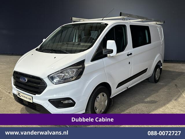 Ford TRANSIT CUSTOM 2.0 TDCI 130pk L2H1 Dubbele Cabine Inrichting Euro6 Airco | 5-Zits | Imperiaal | LED | Cruisecontrol Stoelverwarming, Parkeersensoren