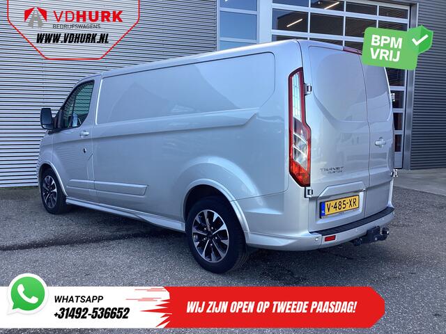 Ford TRANSIT CUSTOM Sport 2.0 TDCI Aut. 170 pk L2 DB-Riem VV/ Carplay/ Alarm III/ Stoelverw./ Navi/ Airco/ Camera/ Cruise/ PDC/ Trekhaak