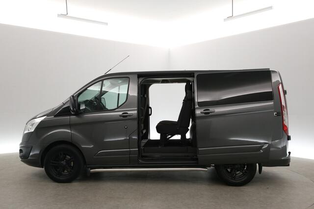 Ford TRANSIT CUSTOM 2.0 TDCI L1H1 Limited 170PK | Dubbele Cabine | Aut. | Airco | Cruise | Navi | Trekhaak | 2xSchuifdeur