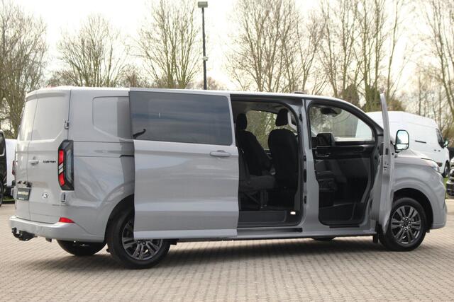 Ford TRANSIT CUSTOM 300 2.0TDCI 136pk L2H1 Limited DC | Trekhaak | Driver Assist | Keyless | Carplay/Android | Lease 663,- p/m