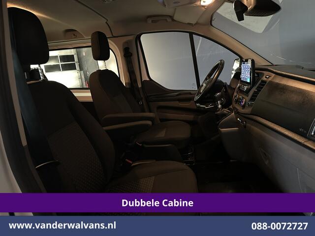 Ford TRANSIT CUSTOM 2.0 TDCI 131pk L2H1 Dubbele Cabine Euro6 Airco | 5-Zits | Camera | LED | 2800kg Trekhaak | Apple Carplay Cruisecontrol, Android Auto, Stoelverwarming, Verwarmde Voorruit, Parkeersensoren