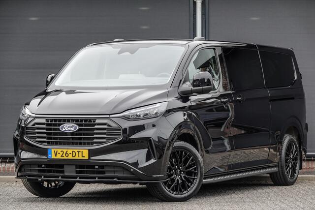 Ford TRANSIT CUSTOM L2H1 Dubbel Cabine 2.0Tdci 170Pk Aut. | Limited | Achteruitrijcamera | 2xSchuifdeur | Spoilerpack | 19'' | Agate Black