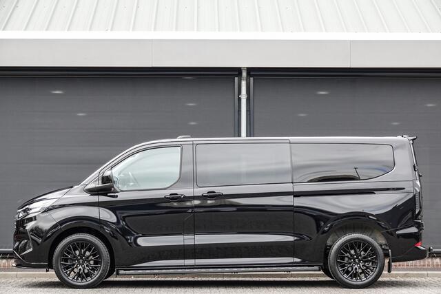 Ford TRANSIT CUSTOM L2H1 Dubbel Cabine 2.0Tdci 170Pk Aut. | Limited | Achteruitrijcamera | 2xSchuifdeur | Spoilerpack | 19'' | Agate Black