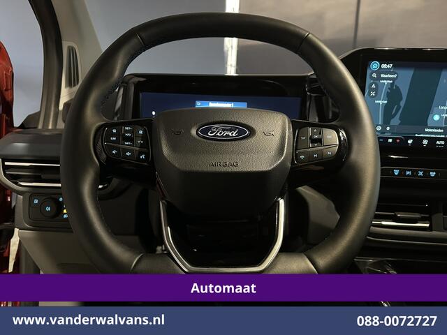 Ford TRANSIT CUSTOM 2.5 PHEV Automaat Personenbus 8-Zits L1H1 Euro6 Airco | 2x zijdeur | Camera | Navigatie | Apple Carplay Android Auto, LED, Adaptieve Cruisecontrol, Parkeersensoren, Automatische Trekhaak, LM Velgen, Verwarmde voorruit, Stoelverwarming, Elektrisch verstelb
