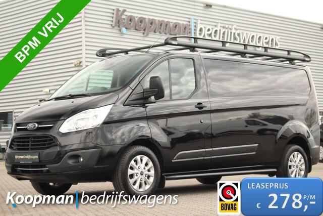 Ford TRANSIT CUSTOM 290 2.0TDCI 131pk L2H1 Trend | Cruise | Trekhaak | Imperiaal | Airco | Navi | Camera | Lease 278,- p/m