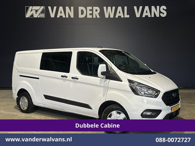 Ford TRANSIT CUSTOM 2.0 TDCI L2H1 Dubbele Cabine Inrichting Euro6 Airco | 6-Zits | Camera | LED | Apple Carplay | 2750kg Trekhaak Android Auto, Cruisecontrol, Verwarmde voorruit, Parkeersensoren