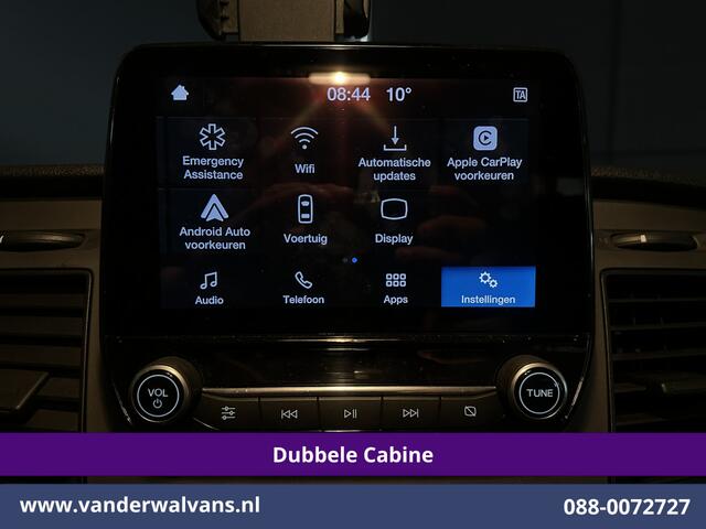 Ford TRANSIT CUSTOM 2.0 TDCI L2H1 Dubbele Cabine Inrichting Euro6 Airco | 6-Zits | Camera | LED | Apple Carplay | 2750kg Trekhaak Android Auto, Cruisecontrol, Verwarmde voorruit, Parkeersensoren