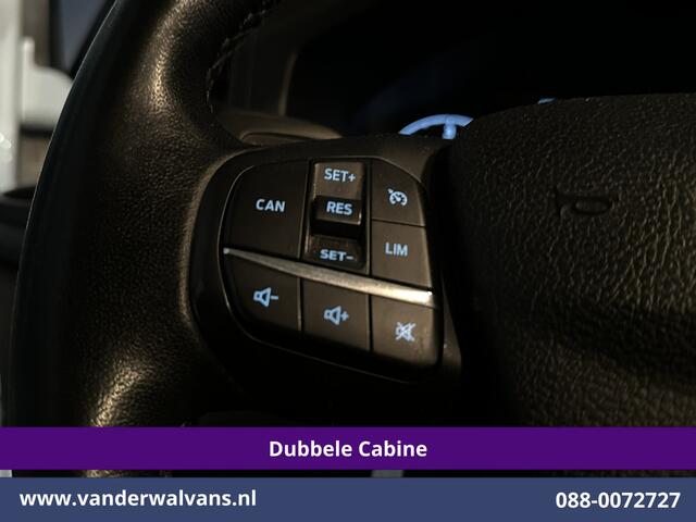 Ford TRANSIT CUSTOM 2.0 TDCI L2H1 Dubbele Cabine Inrichting Euro6 Airco | 6-Zits | Camera | LED | Apple Carplay | 2750kg Trekhaak Android Auto, Cruisecontrol, Verwarmde voorruit, Parkeersensoren