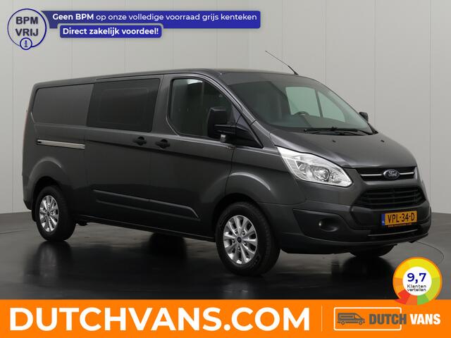 Ford TRANSIT CUSTOM 2.0TDCI 130PK Lang Dubbele Cabine | 6-Persoons | Achterdeuren | Airco | Cruise | Trekhaak