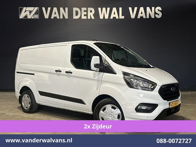 Ford TRANSIT CUSTOM 2.0 TDCI 130pk L1H1 Euro6 Airco | 2x zijdeur | Camera | Apple Carplay | LED | 2500kg Trekhaak Android Auto, Cruisecontrol, Verwarmde voorruit, Parkeersensoren, Bijrijdersbank