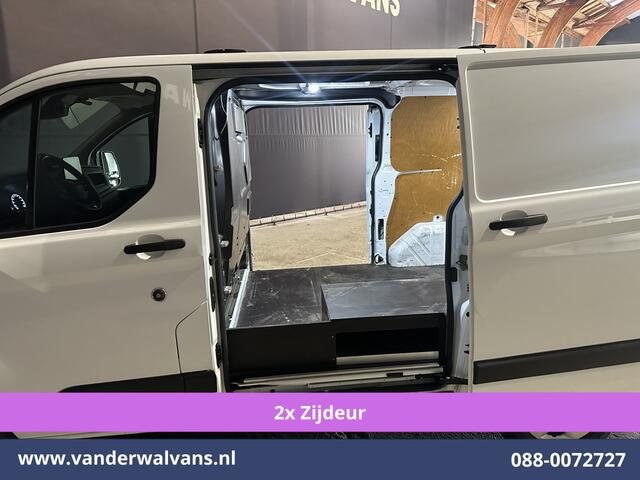 Ford TRANSIT CUSTOM 2.0 TDCI 130pk L1H1 Euro6 Airco | 2x zijdeur | Camera | Apple Carplay | LED | 2500kg Trekhaak Android Auto, Cruisecontrol, Verwarmde voorruit, Parkeersensoren, Bijrijdersbank