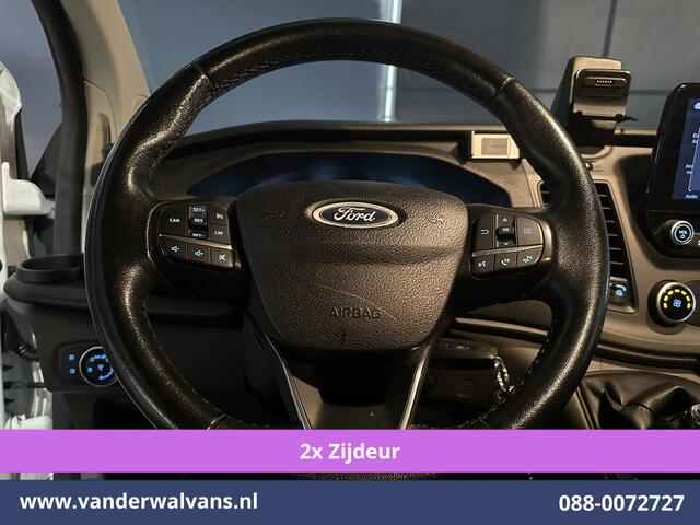 Ford TRANSIT CUSTOM 2.0 TDCI 130pk L1H1 Euro6 Airco | 2x zijdeur | Camera | Apple Carplay | LED | 2500kg Trekhaak Android Auto, Cruisecontrol, Verwarmde voorruit, Parkeersensoren, Bijrijdersbank