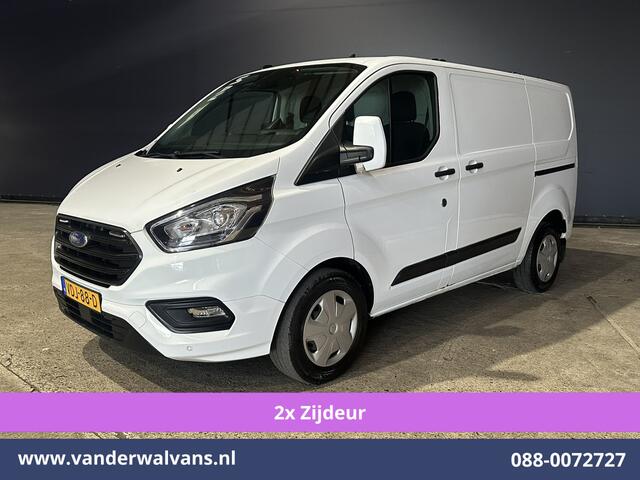 Ford TRANSIT CUSTOM 2.0 TDCI 130pk L1H1 Euro6 Airco | 2x zijdeur | Camera | Apple Carplay | LED | 2500kg Trekhaak Android Auto, Cruisecontrol, Verwarmde voorruit, Parkeersensoren, Bijrijdersbank