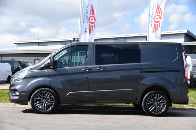 Ford TRANSIT CUSTOM 320 2.0 TDCI L1H1 Limited DC PB Edition MARGE! Adaptieve Cruise, Camera, Carplay, 2 x Schuifdeur, 170pk, Automaat, Stoelverwarming, Uniek!
