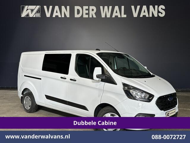 Ford TRANSIT CUSTOM 2.0 TDCI 131pk L2H1 Dubbele Cabine Euro6 Airco | 6-Zits | Cruisecontrol | 2550kg Trekhaak Verwarmde voorruit, Parkeersensoren