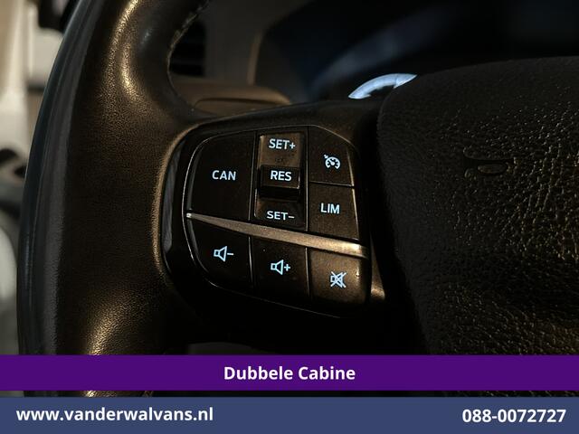 Ford TRANSIT CUSTOM 2.0 TDCI 131pk L2H1 Dubbele Cabine Euro6 Airco | 6-Zits | Cruisecontrol | 2550kg Trekhaak Verwarmde voorruit, Parkeersensoren