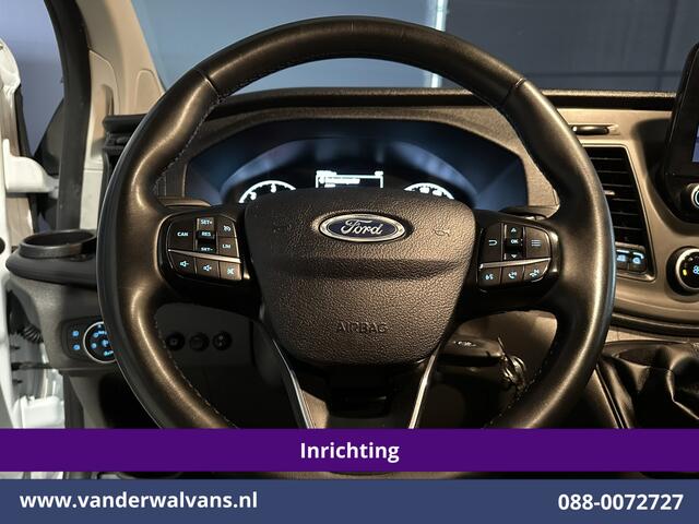 Ford TRANSIT CUSTOM 2.0 TDCI 130pk L2H1 Inrichting Euro6 Airco | Camera | LED | Apple Carplay | 2800kg Trekhaak | Cruisecontrol Android Auto, Verwarmde voorruit, Stoelverwarming, Parkeersensoren