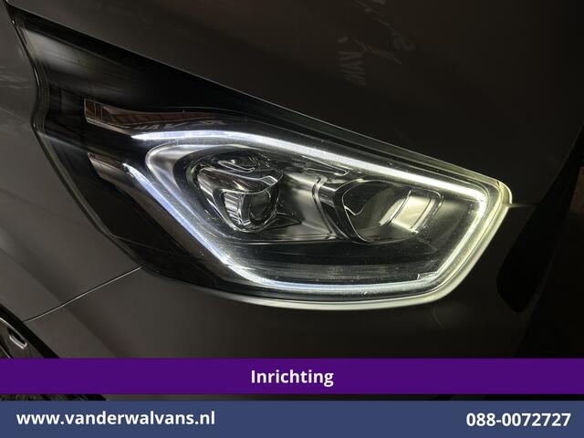 Ford TRANSIT CUSTOM 2.0 TDCI 130pk L2H1 Inrichting Euro6 Airco | Camera | LED | Apple Carplay | 2800kg Trekhaak | Cruisecontrol Android Auto, Verwarmde voorruit, Stoelverwarming, Parkeersensoren