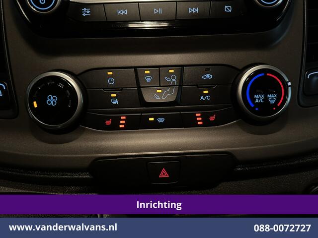 Ford TRANSIT CUSTOM 2.0 TDCI 130pk L2H1 Inrichting Euro6 Airco | Camera | LED | Apple Carplay | 2800kg Trekhaak | Cruisecontrol Android Auto, Verwarmde voorruit, Stoelverwarming, Parkeersensoren