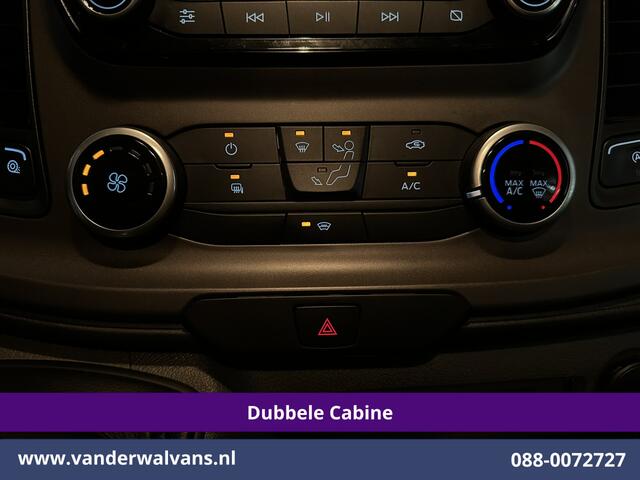 Ford TRANSIT CUSTOM 2.0 TDCI 131pk L2H1 Dubbele Cabine Euro6 Airco | 6-Zits | Camera | Apple Carplay | LED | Cruisecontrol 2540kg Trekhaak, Android Auto, Verwarmde voorruit, Parkeersensoren